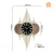 Promotional decorative gold and black luxury wall clock for home