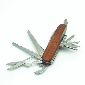 Promotional Mult folding Pocket knife With Wooden Handle