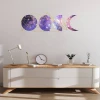Purple Moon Wall Stickers Creative Kids Home Decoration Decals Self Adhesive Living Room Decorative Wall Murals