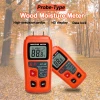 R&amp;D MT-10 Wood Moisture Meter Wood Humidity Tester Hygrometer Timber Damp Detector Tree Density tester ABCD groups orange shell