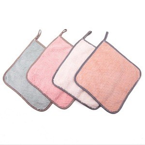 Ready To Chip Household Cleaning Tools Coral Velvet High Absorption Cleaning Towel Cloth