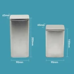 Recycle Food Grade Durable Metal Tin Box Rectangle Packaging for Chenpi Tea Dried Fruit Coffee Can