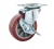 Import red color 2 inch caster wheel hardwood floor polyurethane caster wheel from China