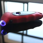 Red color Car digital tire pressure gauge with led light
