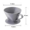 Reusable  Coffee Dripper Pour Over Porcelain Ceramic Coffee Filter