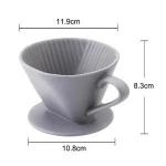Reusable  Coffee Dripper Pour Over Porcelain Ceramic Coffee Filter