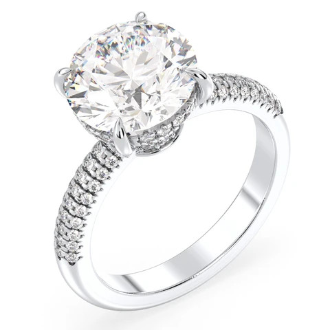 Buy Reyes Elegant Design 14k 18k 22k Gold Lab Grown Diamond Engagement ...