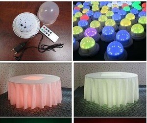 RGB led bulb lighting waterproof furniture led light round table
