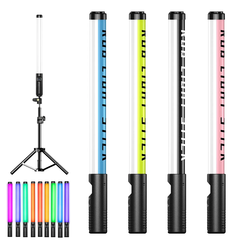 RGB LED Colorful Photography Portable handheld Fill Light Stick photography live led ring light