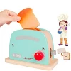 Rolimate Kids Kitchen Toy Wooden Toaster Toy Kitchen Sets Birthday Gift for 3 4 5+Years Old Boy Girl