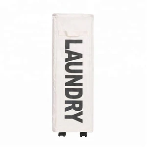 Rolling Slim  laundry  bags baskets foldable laundry products on wheels