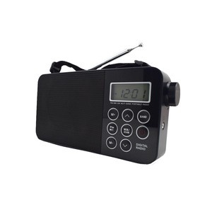 Rope handle portable radio with retro Home daily radio high reception alarm clock usb