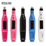 Rosalind professional portable electric pen-shape manicure drill machine nail art tool electric nail drill with 6 optional bits
