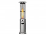 Round Stand Gas LPG Glass tube Flame Patio Heater in Bronze finish