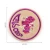 Import round zodiac signs twelve constellation twill fabric embroidered badges patches from China