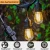 Import S14 10m holiday lighting edison bulb led string light outdoor string led light waterproof with PVC cable from China