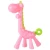 Import Safety Funny BPA Free Chewing  Teethers Brush Silicone Natural teething Giraffe Baby Teether Toy from China