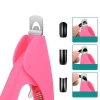 Salon Professional Manicure Pedicure Acrylic False Nail Art Tips Clippers Cutter Pink Nail Clipper