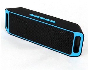SC208 Music Bluetooth Speaker Portable Wireless Smart Hands-free Speaker Stereo Subwoofer Speakers Support TF and USB FM Radio