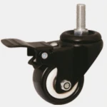 scaffold wheel with brake folding part hand trolley elastic PU wheel