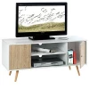 Scandinavian furniture walnut color modern design wooden TV stands