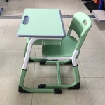 School Furniture single adjustable school classroom student desk and chair