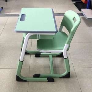 School Furniture single adjustable school classroom student desk and chair