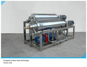 scraped surface heat exchanger pasteurization machine for milk &amp; juice