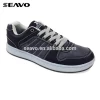 SEAVO cemented for men black PU skateboard casual shoes