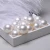 Import Seawater pearls Akoya AAA 7.5-8mm genuine white round Akoya loose pearls with half drilled holes from China