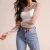 Import Sexy Transparent Ladies Blouse Fashion Long Sleeves Top Women Cheap White T Shirt Wholesale from China