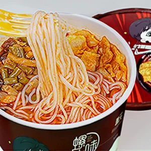 Shanyuan Luoqianwei  Hot Selling Instant Food Hot Sour Spicy Flavour Boiled  Rice Noodle with Cup Package