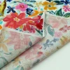 Shaoxing Factory Flower Floral Digital Printed Plain Woven 100% Rayon Lightweight Plain Skirts Fabrics For Women Girls