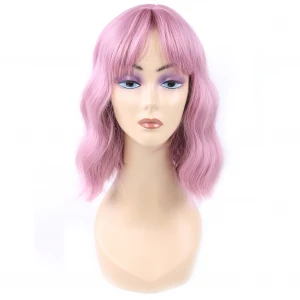 Short Wigs Top selling Wig Short Factory Wholesale Short Curly Synthetic Wigs 14 Inch Synthetic Natural