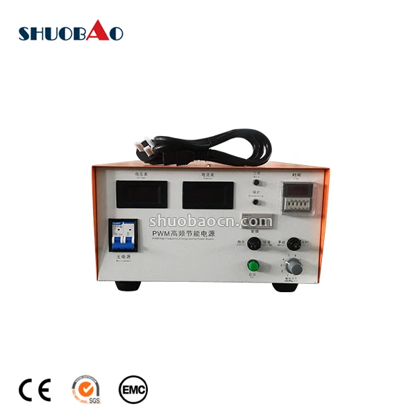 ShuoBao high frequency air cooling IGBT DC 12 volt 100 amp electroforming rectifier