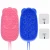 Import Silicone bath brush scrubbers Adult baby general bath massage bath sponge spot Soft and skin-friendly from China