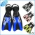 Import Silicone palm swimming fins for hands silicone swim quicken fins sailor webbed palm flying fish silicone swimming glove from China