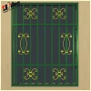 Simple iron grill marble window and door frame design