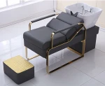 Simple Luxury Leather Beauty Hair Salon Bed Furniture Shampoo Chair