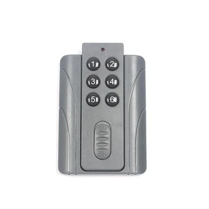 Six button wall mounted remote control wireless alarm with on off power switch