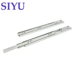 SIYU Furniture Hardware 3-Fold 20inch Push Open Full Extension Drawer Slide Kitchen Cabinet