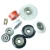Import sliding door roller aluminum/nylon POM/PA /delrin v wheel ball bearing from China