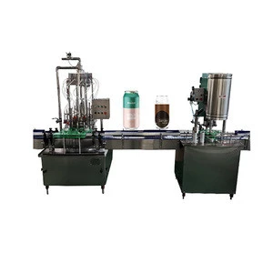 Small Manufacture Beverage Aluminum Can Filling And Sealing Machine
