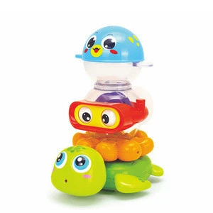 Small water and land column baby toys
