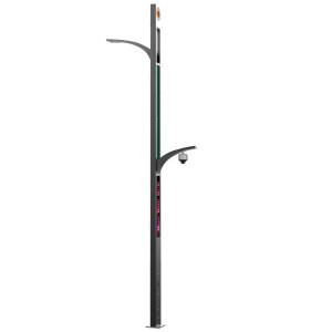 Buy Smart City Lighting Aluminium Double Arm Street Smart Light Pole ...