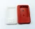 Import Soft Red or white square mp4 player case mini silicone mp3 bag with metal buckle custom protective rubber gift portable mp3 case from China