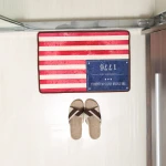 Soft touch decorative livingroom door bath mat