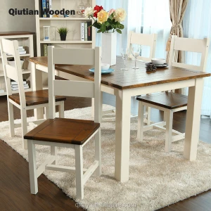 solid woo dining table dining room furniture general use modern solid wood Mediterranean style