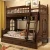 Import Solid wood bunk bed two layers of bed height bed from China