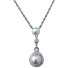 south sea pearl jewelry silver pendant gold plating long cable chain mounts freshwater pearl necklace